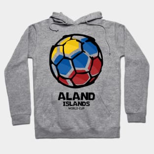 Aland Football Country Flag Hoodie